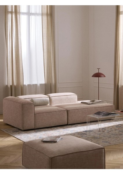 Most Mollis Pro Sağ Köşe Modül 09 Bej Keten Kumaş Yataş Sünger(Evinize Teslim) modelleri