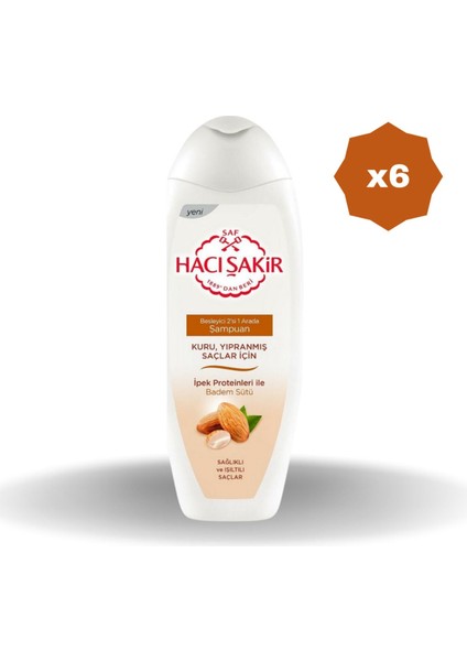 Bademli 2n1 Şampuan 500 ml - (6 Adet)