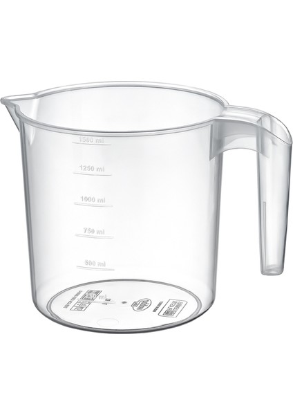 Yuvarlak Şeffaf Maşrapa 1,5 L