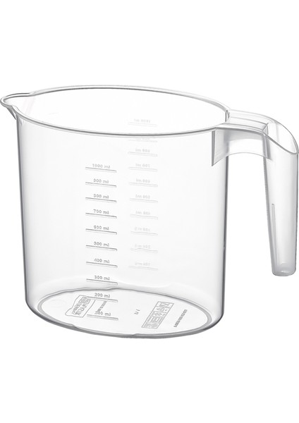 Oval Şeffaf Maşrapa 1 L