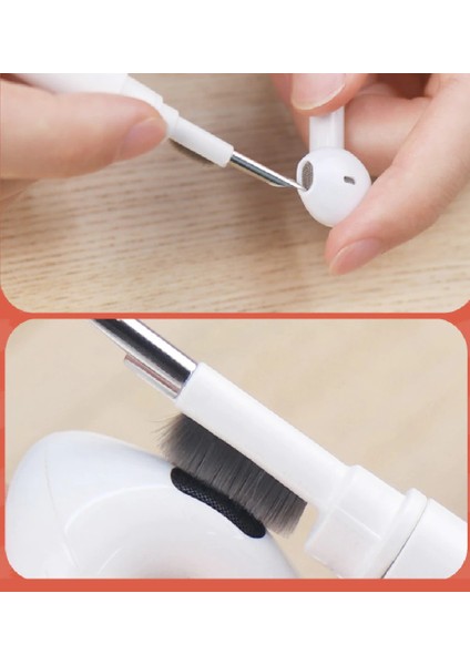 Büro Ev Ofis Yazlık Hijyeni Için Klavye Airpods Hoparlör Kulaklık Araç Temizlik Fırçası