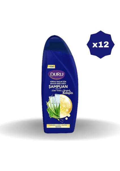 Aloevera&mentol Şampuan 500 ml - (12 Adet)
