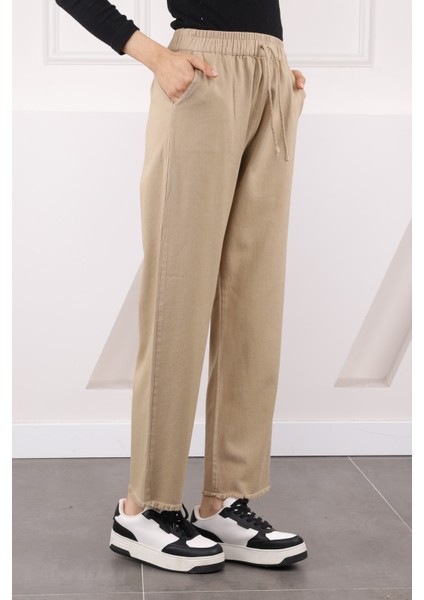Lacivert Bel Lastikli Cepli Gabardin Pantolon fırsatları