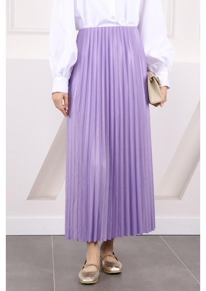 Lila Bel Lastikli Piliseli Etek fiyatları