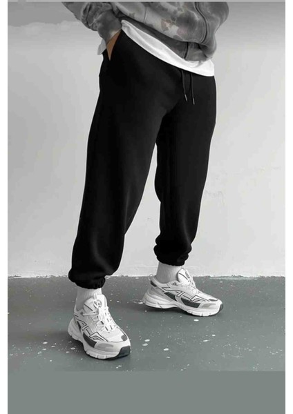 Paça Lastikli Slim Fit Trend Siyah Erkek Eşorfman Altı modelleri