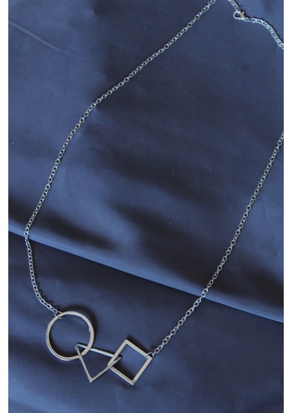 Silver Renk Squid Game Unisex Kolye