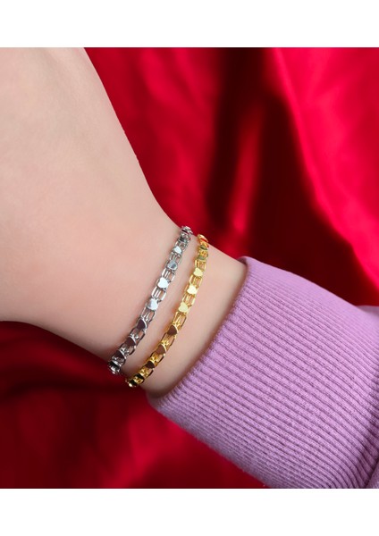 Sıra Kalp Gold Çelik Bileklik fırsatları
