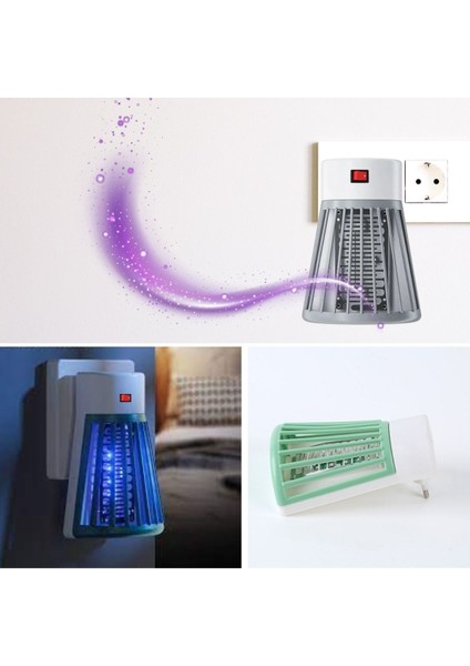 Büro Ev Ofis Yazlık Için 1W Uv Işıklı Prize Takılan Stil Sinek Öldürücü Gece Lambası