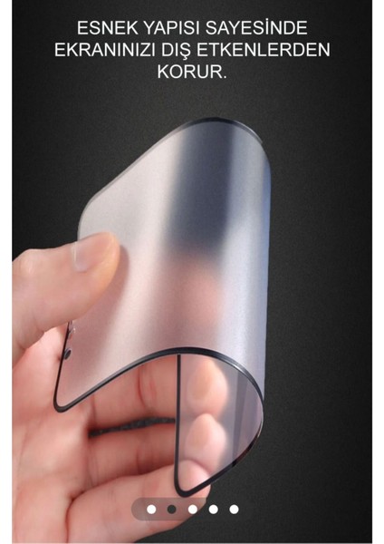 IPHONE 15 Mat Tam Kaplama Parmak Izi Bırakmayan Ekran Koruyucu Kırılmaz Cam