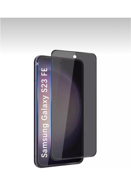 Samsung Galaxy S23 Fe Hayalet Privacy Tam Kaplama Ekran Koruyucu Kırılmaz Cam