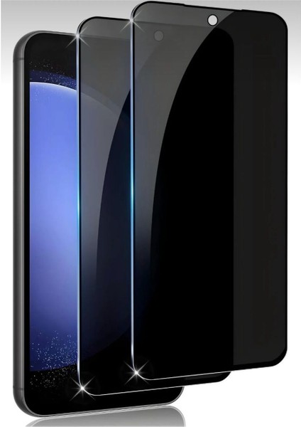 Samsung Galaxy S23 Fe Hayalet Privacy Tam Kaplama Ekran Koruyucu Kırılmaz Cam