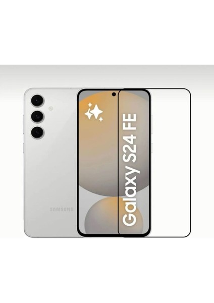 Samsung Galaxy S24 Fe Tam Kaplama Ekran Koruyucu Kırılmaz Cam