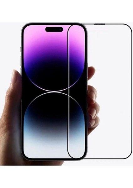 IPHONE 14 Pro Tam Kaplama Ekran Koruyucu Kırılmaz Cam