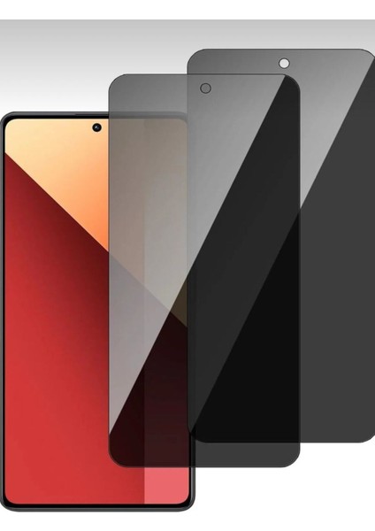 Xiaomi Redmi Note 13 Pro 4g / 5g Uyumlu Hayalet Privacy Tam Kaplama Ekran Koruyucu Kırılmaz Cam
