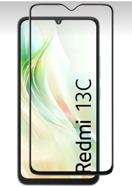 Xiaomi Redmi 13 C Tam Kaplama Ekran Koruyucu Kırılmaz Cam