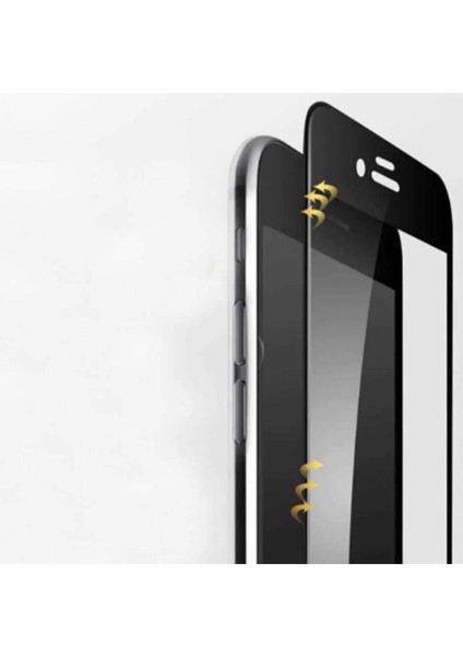 IPHONE 7/8/se 2020 Siyah Tam Kaplama Ekran Koruyucu Kırılmaz Cam