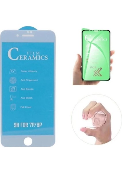 IPHONE 6/6s Plus Beyaz Seramik Nano Tam Kaplama Ekran Koruyucu Kırılmaz Cam modelleri
