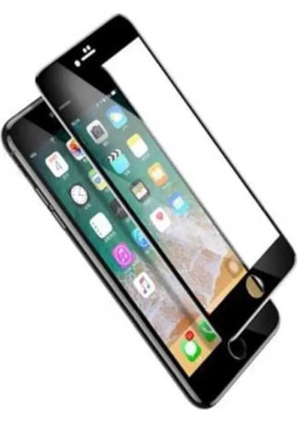 IPHONE 7 Plus/8 Plus Siyah Tam Kaplama Ekran Koruyucu Kırılmaz Cam