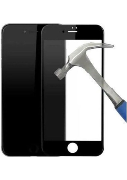 IPHONE 7 Plus/8 Plus Siyah Tam Kaplama Ekran Koruyucu Kırılmaz Cam
