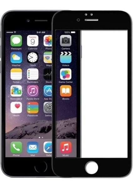 IPHONE 7 Plus/8 Plus Siyah Tam Kaplama Ekran Koruyucu Kırılmaz Cam