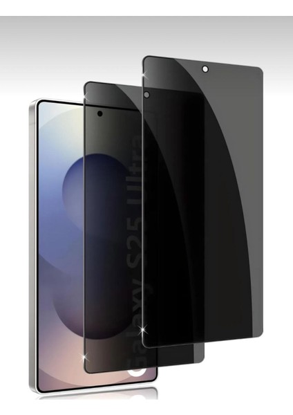 Samsung Galaxy S25 Ultra Hayalet Privacy Tam Kaplama Ekran Koruyucu Kırılmaz Cam modelleri