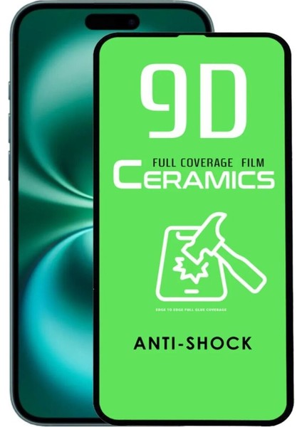 IPHONE 16 Plus Seramik Nano Tam Kaplama Ekran Koruyucu Kırılmaz Cam
