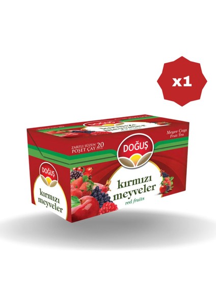 Bitki Çayı Kırmızı Meyveler 20'li - (1 Adet)