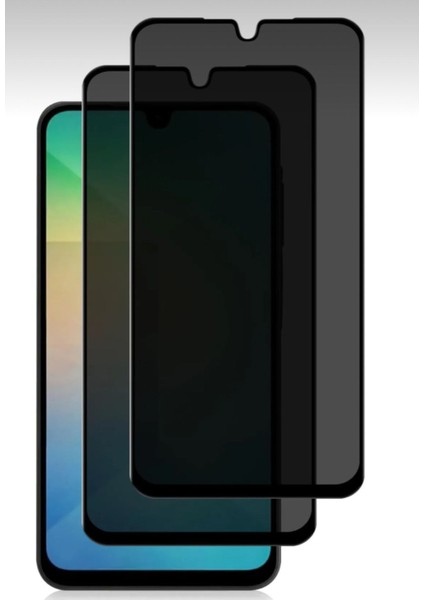 Samsung Galaxy A05 Hayalet Privacy Tam Kaplama Ekran Koruyucu Kırılmaz Cam