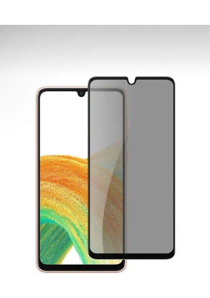 Samsung Galaxy A05 Hayalet Privacy Tam Kaplama Ekran Koruyucu Kırılmaz Cam