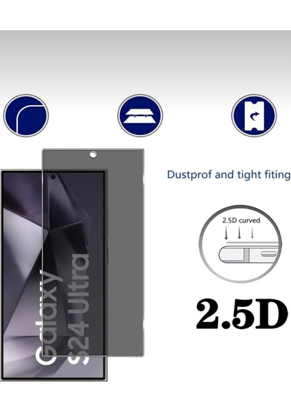 Samsung Galaxy S24 Ultra Hayalet Privacy Tam Kaplama Ekran Koruyucu Kırılmaz Cam modelleri