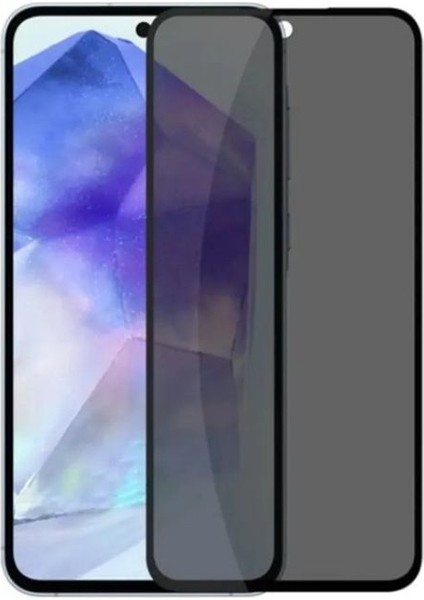 Samsung Galaxy A55 Hayalet Privacy Tam Kaplama Ekran Koruyucu Kırılmaz Cam