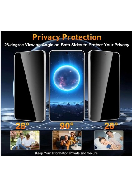 Samsung Galaxy S25 Hayalet Privacy Tam Kaplama Ekran Koruyucu Kırılmaz Cam fiyatları