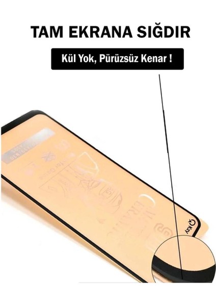IPHONE 6/6s Plus Siyah Mat Tam Kaplama Parmak Izi Bırakmayan Ekran Koruyucu Kırılmaz Cam