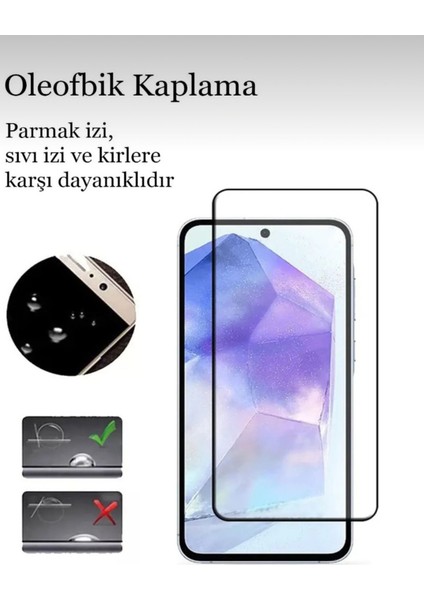 Samsung Galaxy A36 Tam Kaplama Ekran Koruyucu Kırılmaz Cam
