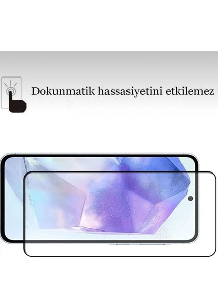 Samsung Galaxy A36 Tam Kaplama Ekran Koruyucu Kırılmaz Cam