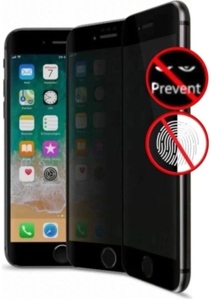 IPHONE 7plus/8plus Siyah Mat Hayalet Privacy Tam Kaplama Parmak Izi Bırakmayan Ekrankoruyucukırılmaz