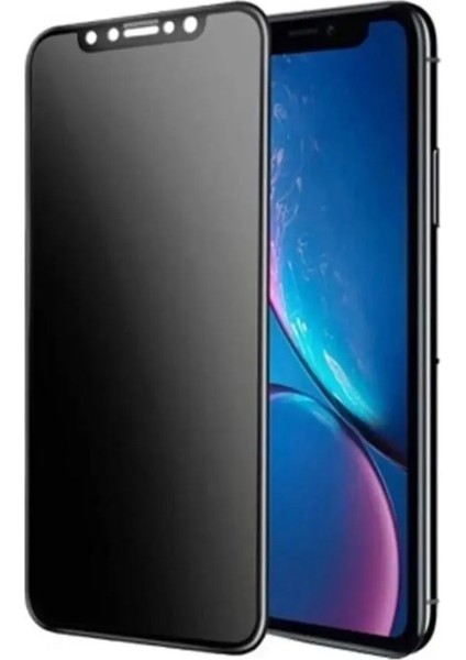 IPHONE 11 / Xr Mat Hayalet Privacy Tam Kaplama Parmak Izi Bırakmayan Ekran Koruyucu Kırılmaz Cam