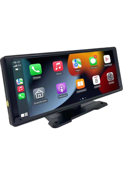 Kablosuz Tak Çalıştır 9.3inç Apple Carplay ve Android Auto Oto Multimedya Type-C Girişli