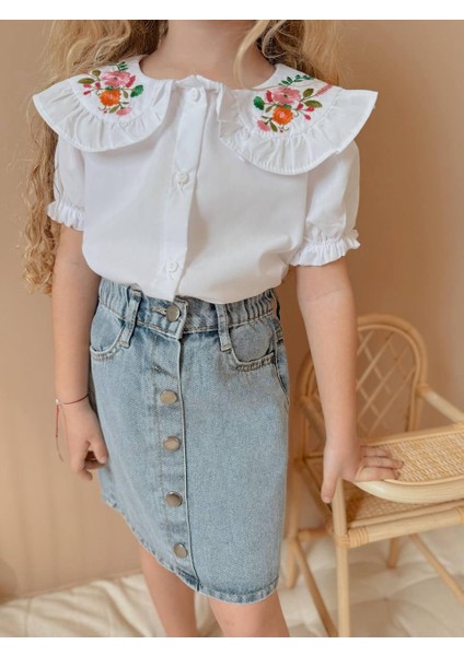 Kot Etekli Gömlekli Kız Çocuk Takım fiyatları