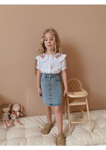 Kot Etekli Gömlekli Kız Çocuk Takım fırsatları