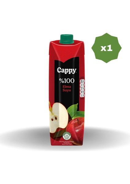 %100 Elma Nektarı 1 Lt - (1 Adet)