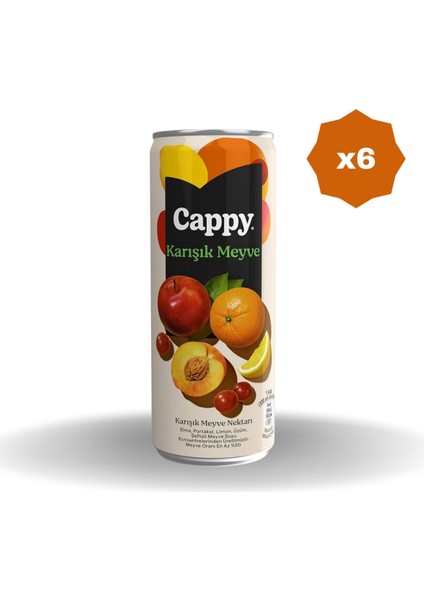 Karışık Nektarı Kutu 330 ml - (6 Adet)
