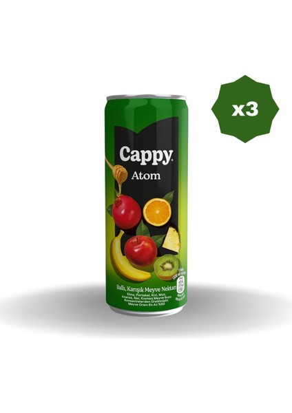 Atom Nektarı Kutu 330 ml - (3 Adet)