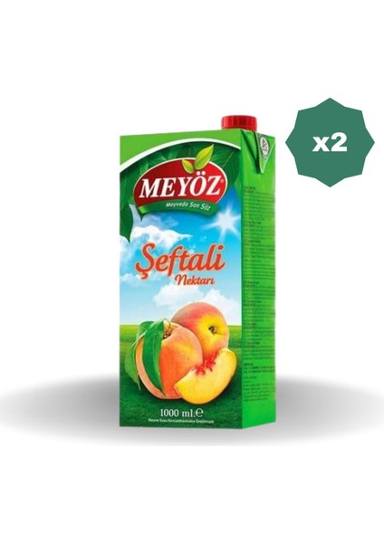 Şeftali Meyve Nektarı 1 Lt - (2 Adet)