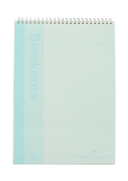 Bloknot, A4, 80 Yaprak, Çizgili, Karton Kapak, Spiral Cilt, 70G Kağıt, Canlı Renkler, Dayanıklı ve Kullanışlı