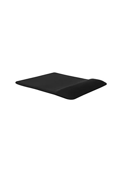 Siyah Dikdörtgen Bilgisiyar Notebook Bileklik Destekli Ergonomik Optik Mousepad 19X23 cm