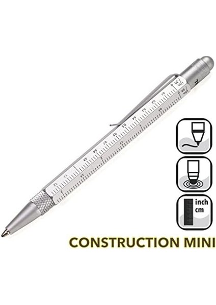 PIP22SI PIP22SI Construction Sytlus Mini Tükenmez Kalem Gümüş