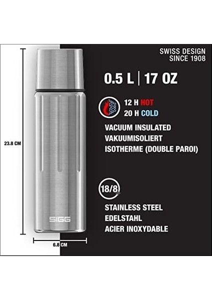 8735.50 Thermo Flask Gemstone Ibt Selenite 0.5 Lt Matara