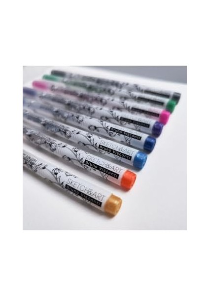 Uni Write Jel Kalem, 0.8 Mm, 8 Renk- Metalik