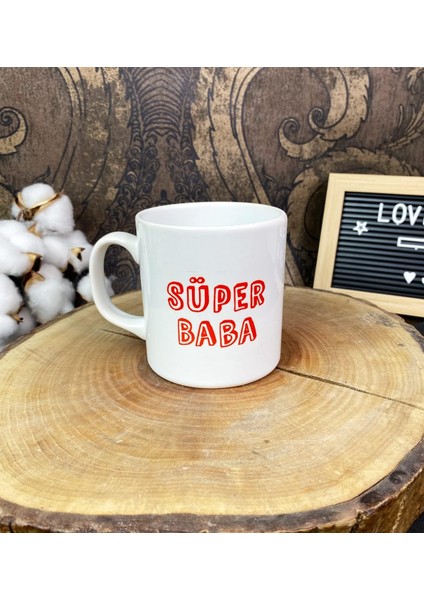 Süper Baba Tasarımlı Kupa Bardak
